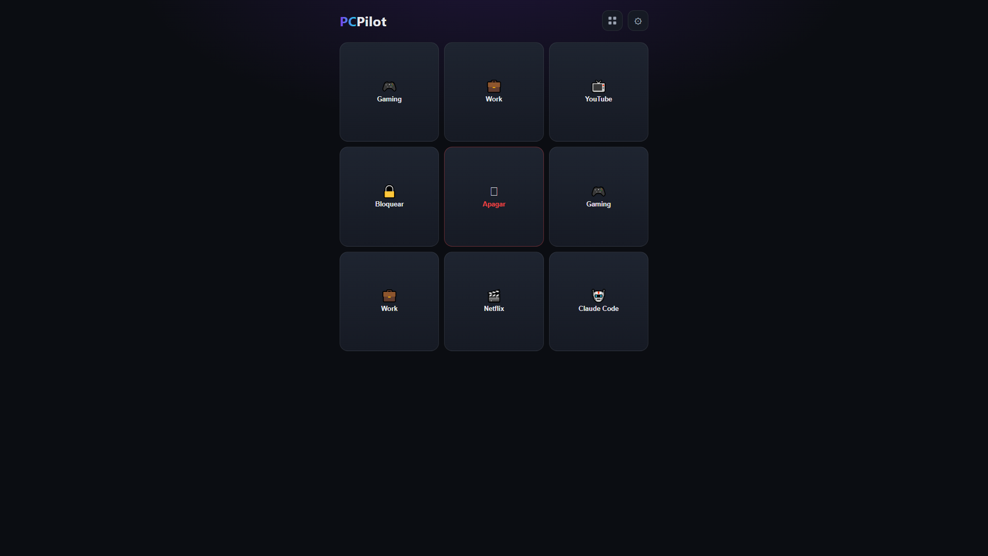 Captura de PCPilot: PWA para controlar el PC desde el iPhone